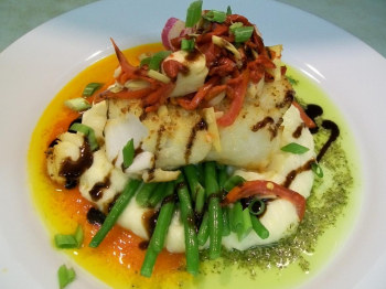 Simeon's Asiago Sea Bass