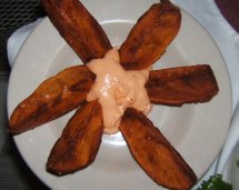 Deep Fried Russet Potato Wedges with Chipotle Aioli